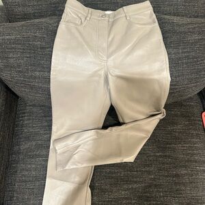 Wilfred Women's Light Gray leather pants